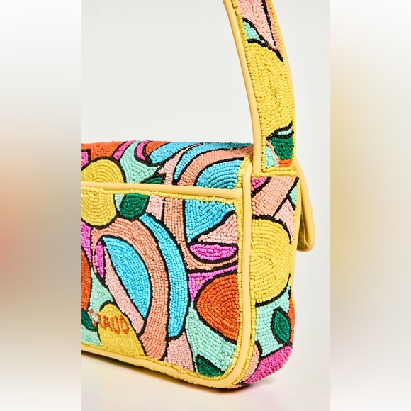 🌺🎉HP🎉🌺 NWOT Staud Beaded Tommy Bag Citrus 🌟Rare Find🌟 - Picture 14 of 16